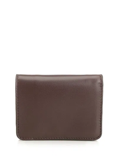 Ami Alexandre Mattiussi Foldable Wallet In Brown