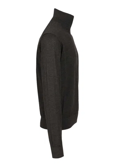 Dolce & Gabbana Cashmere Turtleneck Sweater Knitwear Grey In Gray