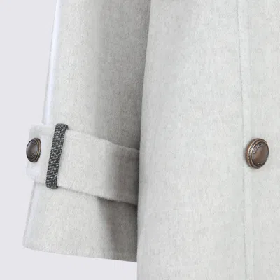 Brunello Cucinelli Coats Beige Freddo In Brown