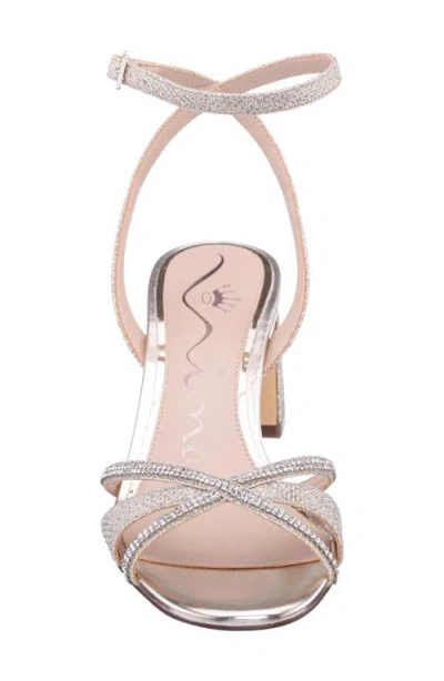 Nina Women's Bracha Block Heel Sandals In Silver