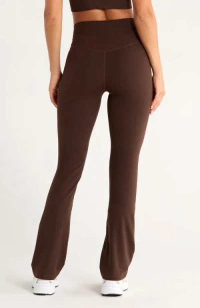 Zella Studio Luxe Bootcut Leggings In Brown