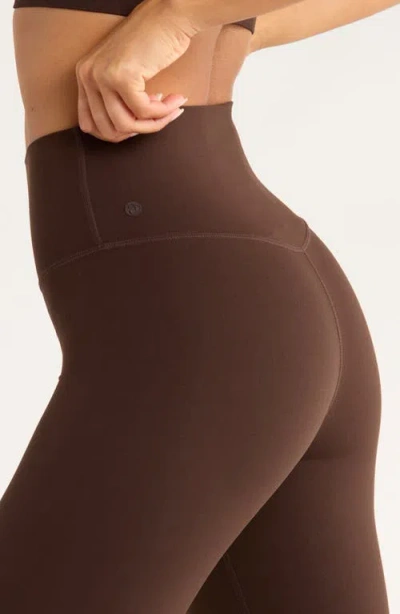 Zella Studio Luxe Bootcut Leggings In Brown