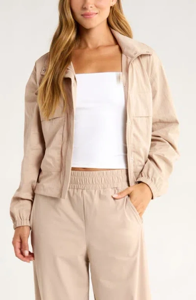 Zella Boundless Utility Jacket In Neutral