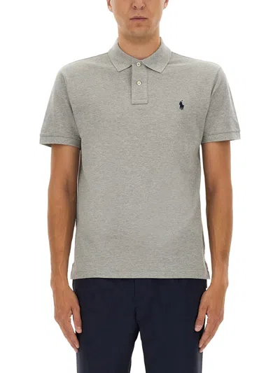 Polo Ralph Lauren Cotton Polo In Gray