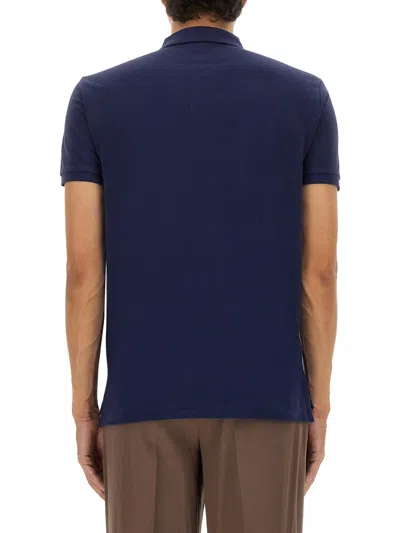 Polo Ralph Lauren Collar Polo Shirts Short Sleeves In Blue
