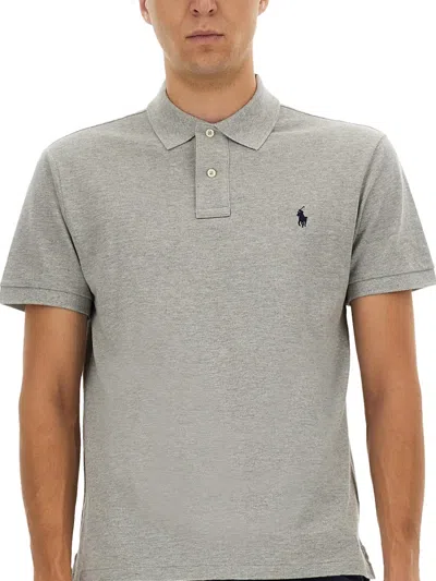 Polo Ralph Lauren Cotton Polo In Gray
