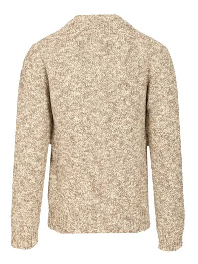 Dolce & Gabbana Crew Neck Sweater Knitwear Beige In Brown