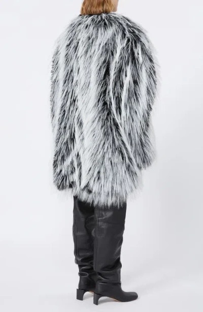 Sportmax "now1234" Ecofur Jacket In Gray