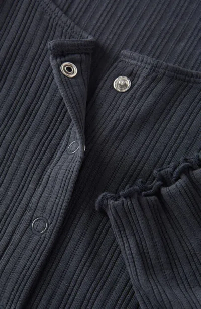 Treasure & Bond Kids' Snap Front Cotton Top In Blue