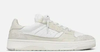 Axel Arigato Chunky Sole Sneakers With Smooth And Textured Upper In White