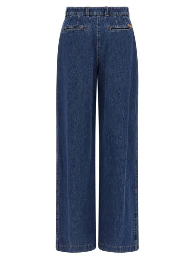 Dolce & Gabbana Straight Fit Trousers With 5 Pockets In Blue