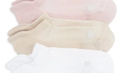 Zella 3-pack Tab Ankle Socks In Multi