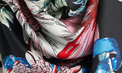 Tasha Butterfly Floral Scarf In Multi