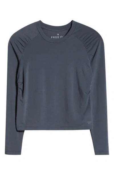 Free Fly Elevate Long Sleeve Performance T-shirt In Gray