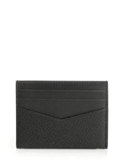 Givenchy Textured Black Wallet With Multiple Card Slots In Black