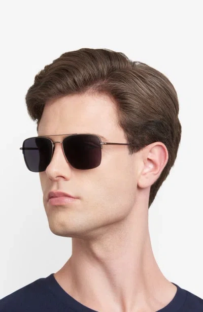 Fossil 57mm Rectangular Sunglasses In Blue