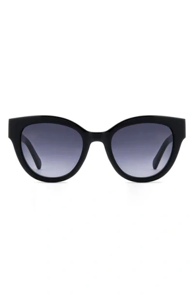 Fossil 53mm Gradient Cat Eye Sunglasses In Black