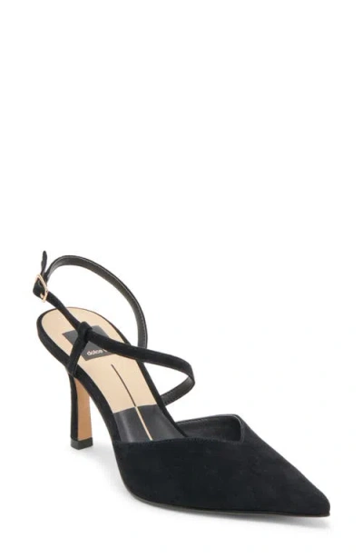 Dolce Vita Kamra Heels Onyx Suede In Black