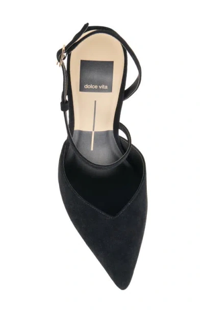 Dolce Vita Kamra Heels Onyx Suede In Black