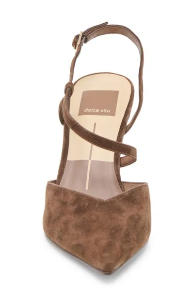 Dolce Vita Kamra Heels Dk Brown Suede In Brown