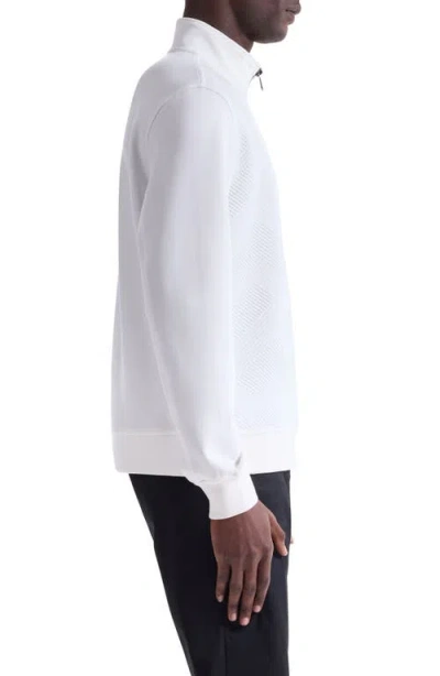 Bugatchi Soft Touch Quarter Zip In White