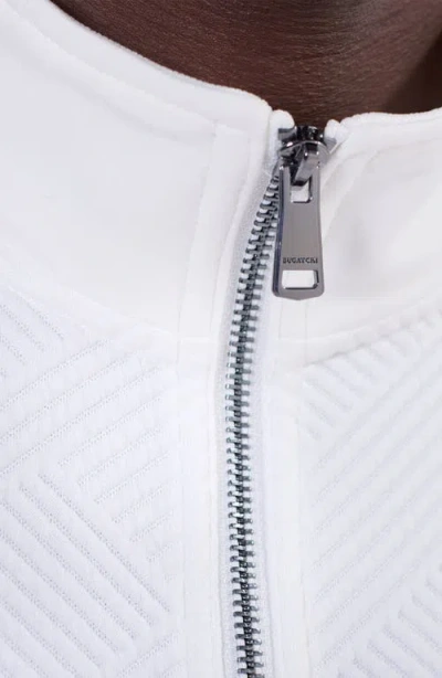 Bugatchi Soft Touch Quarter Zip In White