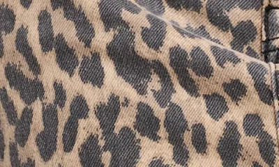 Good American Womens Leo Good 90's Denim Mini Skirt Lucky Leopard001 In Multi