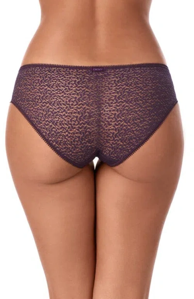 Dkny Women's Modern Lace Sheer Hipster Underwear Dk5014 In Purple