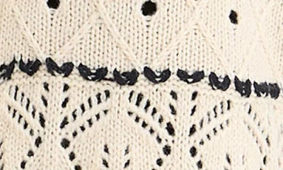 Talisman The Label Zali Open Stitch Cardigan In White