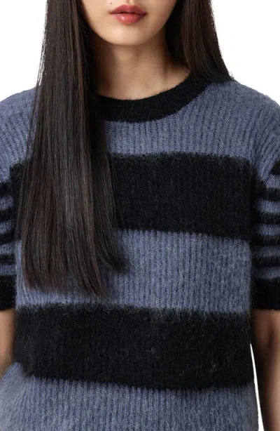 Allsaints Clem Striped Knitted T-shirt In Multi