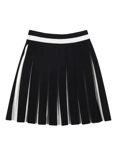 Karl Lagerfeld Black Skirt For Girl With Logo In Black