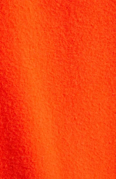 Rier Wool Fleece Half Zip Sweatshirt In Red