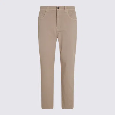 Brunello Cucinelli Straight Trousers With Front And Back Pockets In Gray