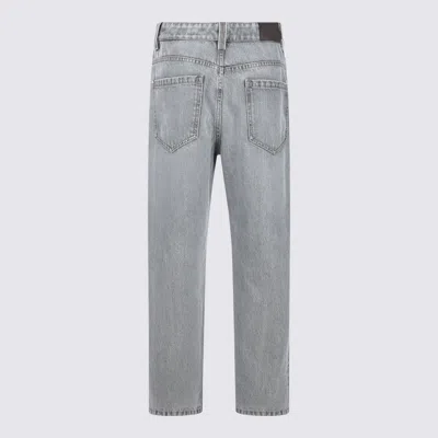 Brunello Cucinelli Grey Cotton Denim Jeans In Gray