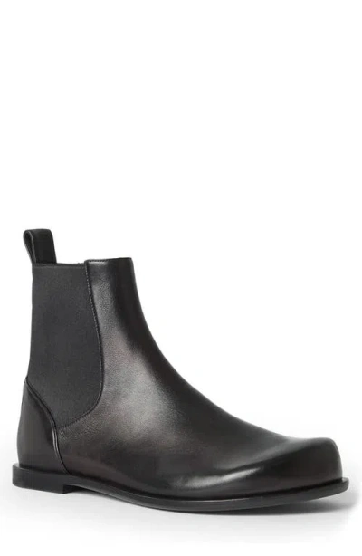 Fendi Ff Squared Chelsea Boots In Nappa Leather Shoes In Black
