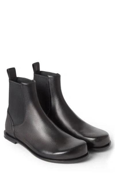 Fendi Ff Squared Chelsea Boots In Nappa Leather Shoes In Black