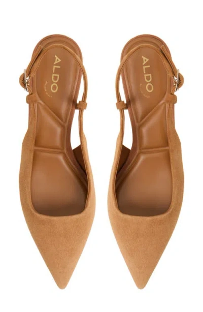 Aldo Women's Adan Slingback Kitten Heels In Brown