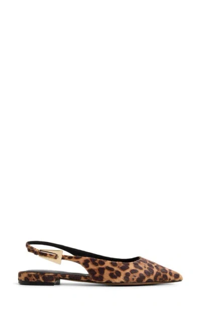 Aldo Women's Kristell Slingback Flats In Animal Print