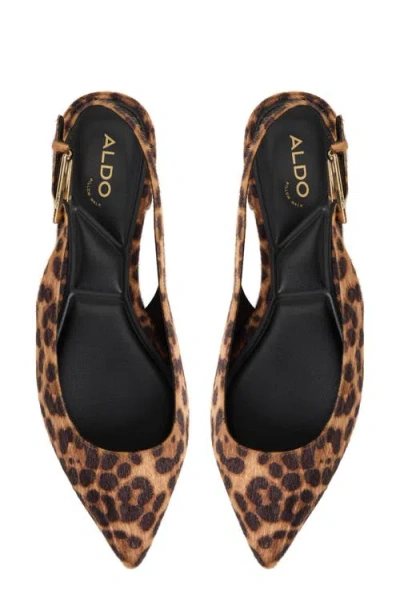Aldo Women's Kristell Slingback Flats In Animal Print
