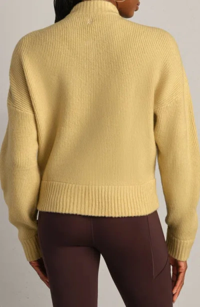 Rhone Westside Zip Cardigan In Yellow