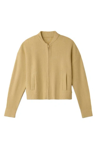 Rhone Westside Zip Cardigan In Yellow