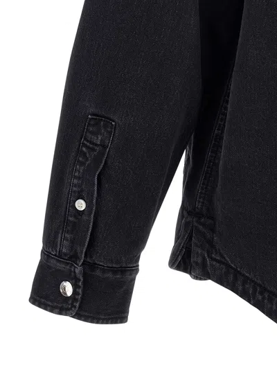 Jacquemus La Chemise Boulanger Quilted Denim Jacket In Black