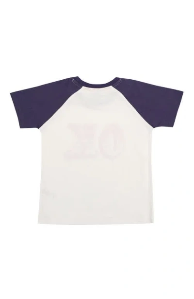 Lilly And Sid Lilly + Sid Organic Cotton Ok Slogan Print T-shirt In Multi