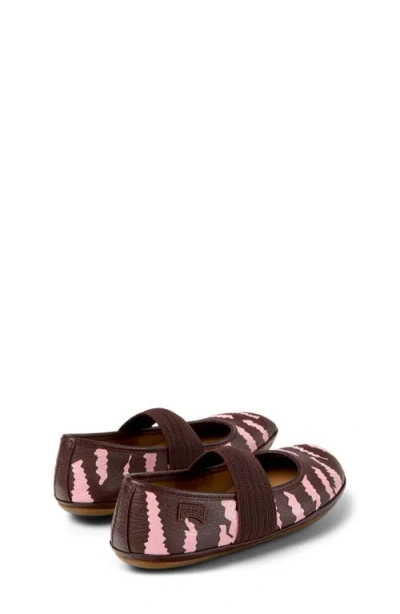 Camper Right Zebra-print Elastic-strap Ballerinas In Multi