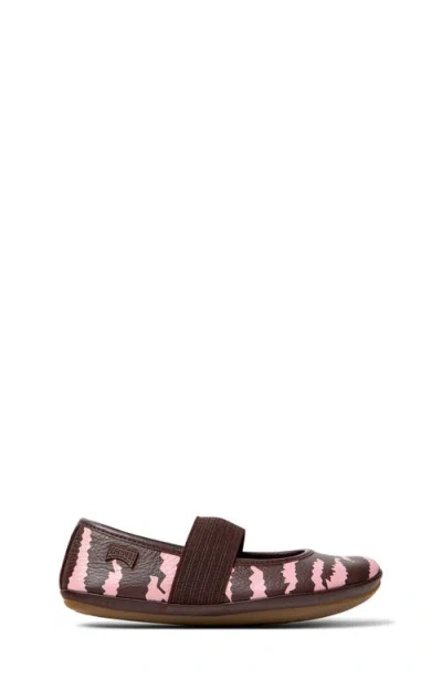 Camper Right Zebra-print Elastic-strap Ballerinas In Multi