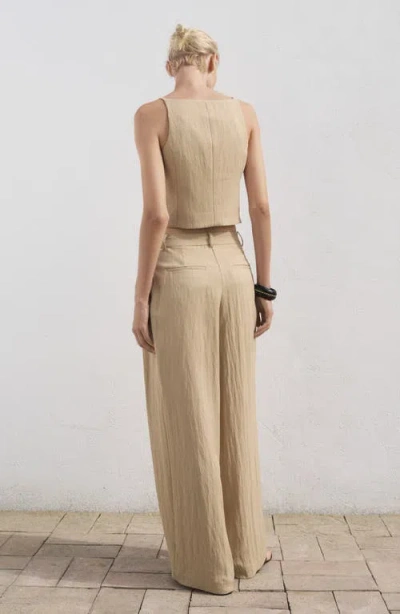 Mango Women's Straight Mid-rise Suit Pants In Animal Print