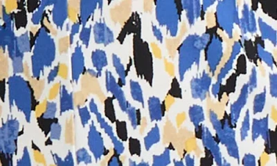 Kasper Women's Pleated V-neck Cap-sleeve Blouse, Regular & Petite In Blue