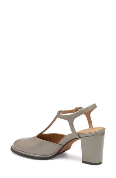 Johnston & Murphy Amy T-strap Pumps In Gray