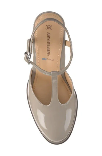 Johnston & Murphy Amy T-strap Pumps In Gray