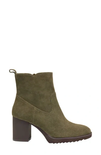 Johnston & Murphy Izzie Waterproof Platform Bootie In Green